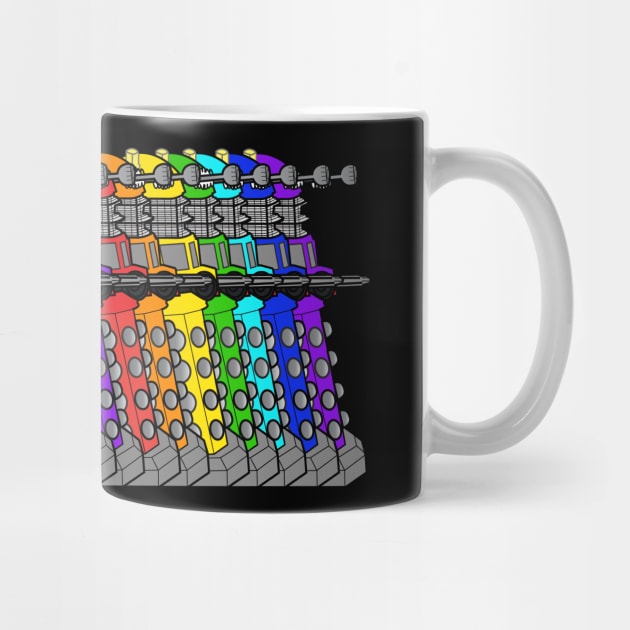 Rainbow Daleks - Doctor Who by SOwenDesign